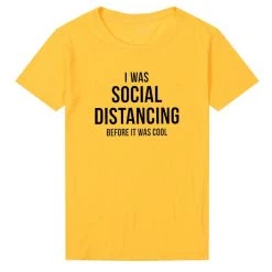 Cradle Of Goth I Was Social Distancing Before It Was Cool T-shirt SHIRTS