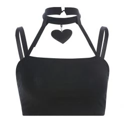 Cradle Of Goth SHIRTS Heart Choker Tank Top