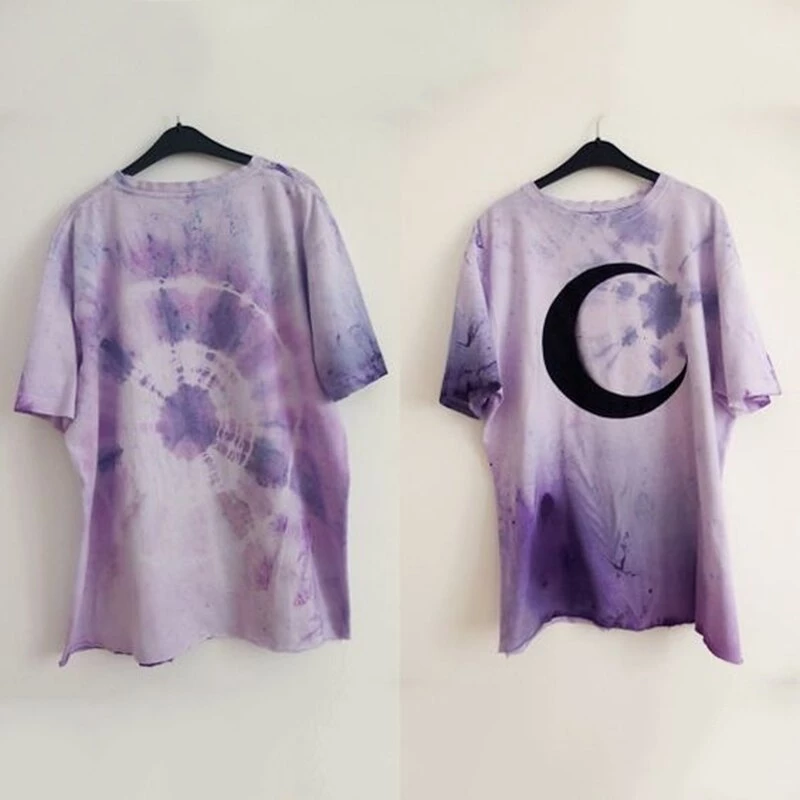 Cradle Of Goth Purple Moon T-shirt (plus Sizes Available) 2 Cradle Of Goth Purple Moon T-shirt (plus Sizes Available)