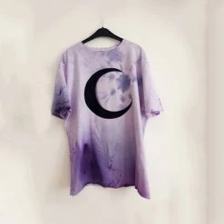 Cradle Of Goth Purple Moon T-shirt (plus Sizes Available) 5 Cradle Of Goth Purple Moon T-shirt (plus Sizes Available)