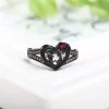 Cradle Of Goth Black Heart Ring