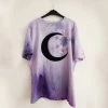Cradle Of Goth Purple Moon T-shirt (plus Sizes Available)