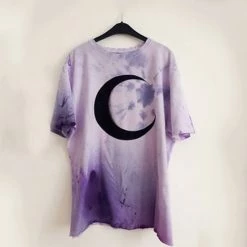 Cradle Of Goth Purple Moon T-shirt (plus Sizes Available)