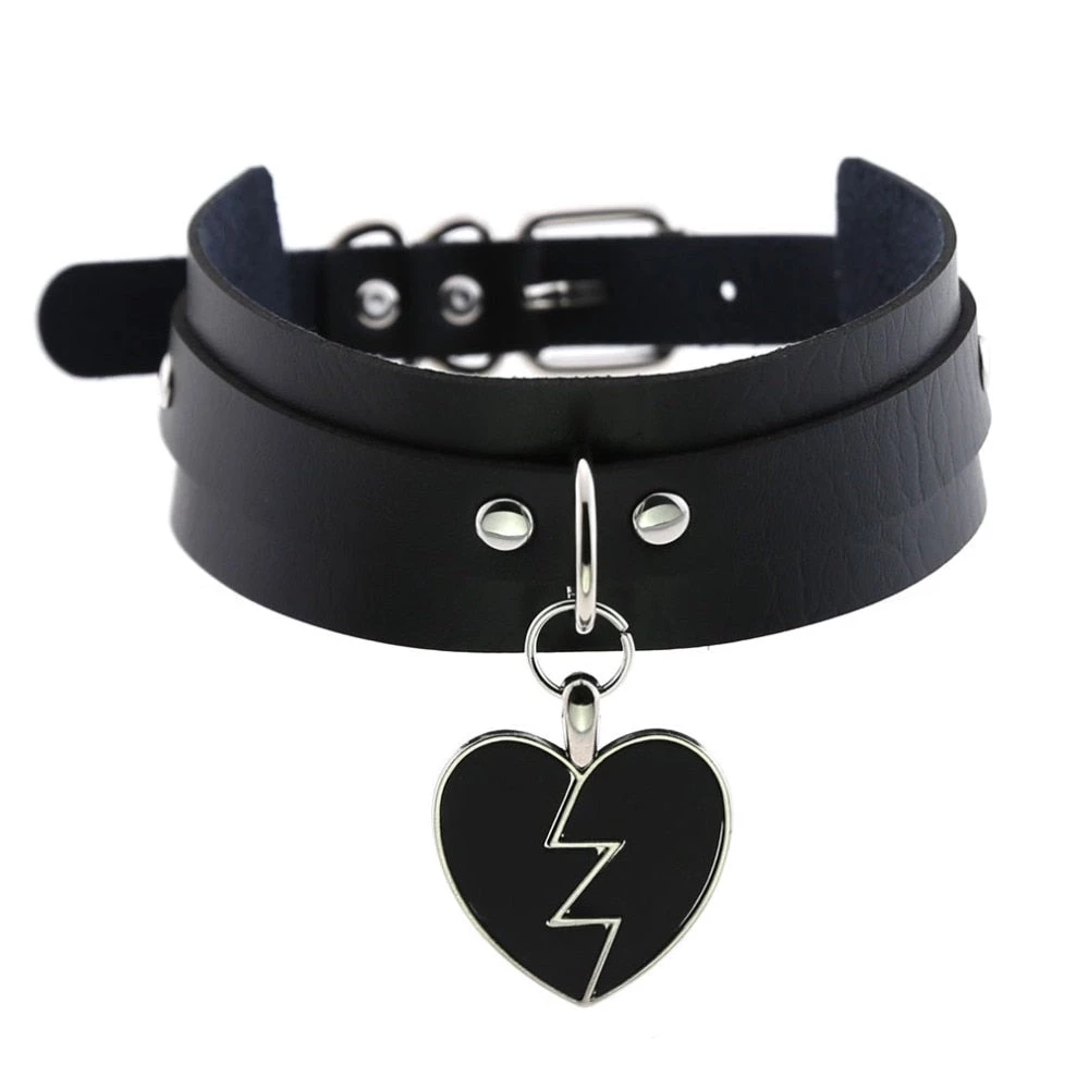 Cradle Of Goth CHOKERS Black Heart Choker 1 Cradle Of Goth CHOKERS Black Heart Choker