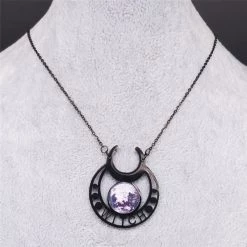 Cradle Of Goth Moon Cycle Necklace NECKLACES