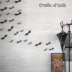 Cradle Of Goth Bat Stickers (12 Pieces)
