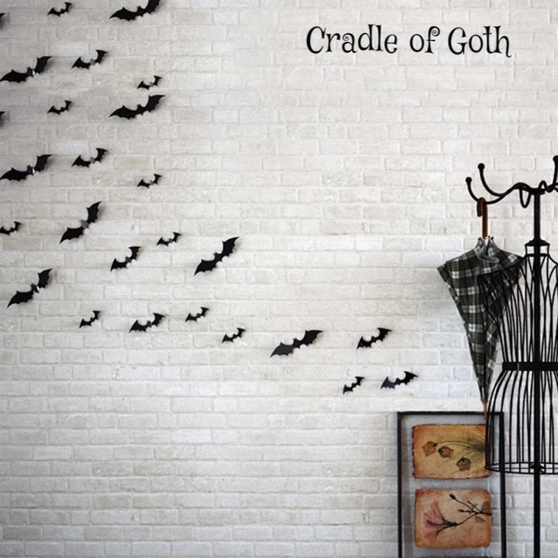 Cradle Of Goth Bat Stickers (12 Pieces) 1 Cradle Of Goth Bat Stickers (12 Pieces)