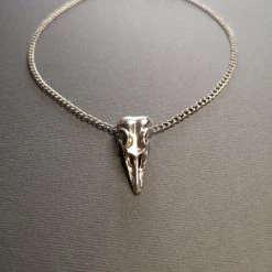 Cradle Of Goth NECKLACES Skull & Pentagram Necklace