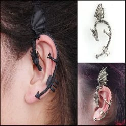 Cradle Of Goth Whispering Dragon Earrings
