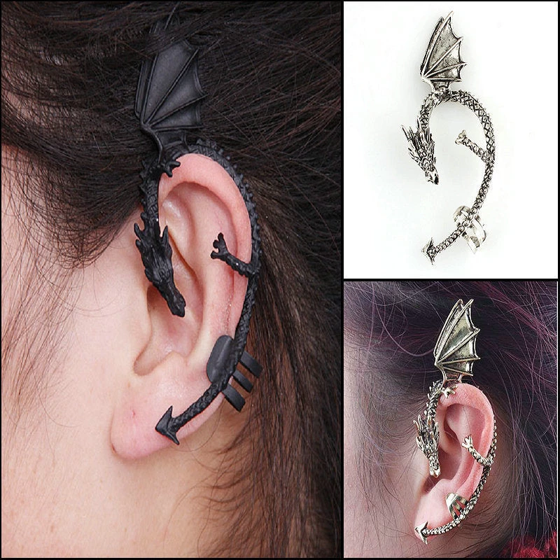 Cradle Of Goth Whispering Dragon Earrings 3 Cradle Of Goth Whispering Dragon Earrings