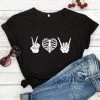 Cradle Of Goth SHIRTS Peace Love Rock T-shirt