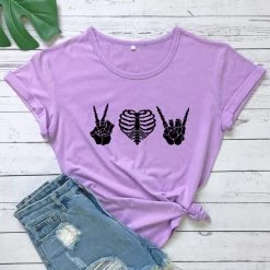 Cradle Of Goth SHIRTS Peace Love Rock T-shirt