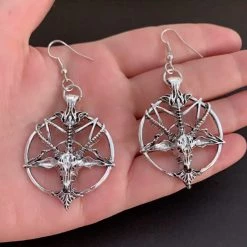 Cradle Of Goth Pentagram Earrings 9 Cradle Of Goth Pentagram Earrings