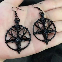 Cradle Of Goth Pentagram Earrings 11 Cradle Of Goth Pentagram Earrings