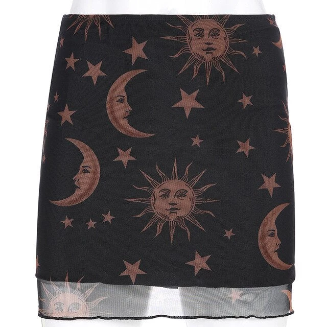 Cradle Of Goth SKIRTS Astral Skirt 2 Cradle Of Goth SKIRTS Astral Skirt