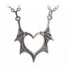 Cradle Of Goth Heart Wings Necklaces (Pair)