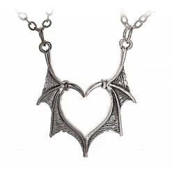 Cradle Of Goth Heart Wings Necklaces (Pair)