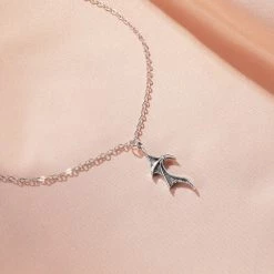 Cradle Of Goth Heart Wings Necklaces (Pair)