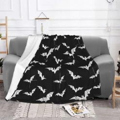 Cradle Of Goth BEDROOM Batty Throw Blanket