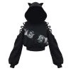 Cradle Of Goth Kitty Hoodie (plus Sizes Available) HOODIES & SWEATERS