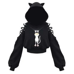 Cradle Of Goth Kitty Hoodie (plus Sizes Available) HOODIES & SWEATERS 17 Cradle Of Goth Kitty Hoodie (plus Sizes Available) HOODIES & SWEATERS