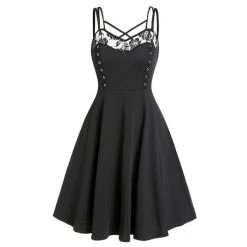 Cradle Of Goth DRESSES Roses And Lace Dress