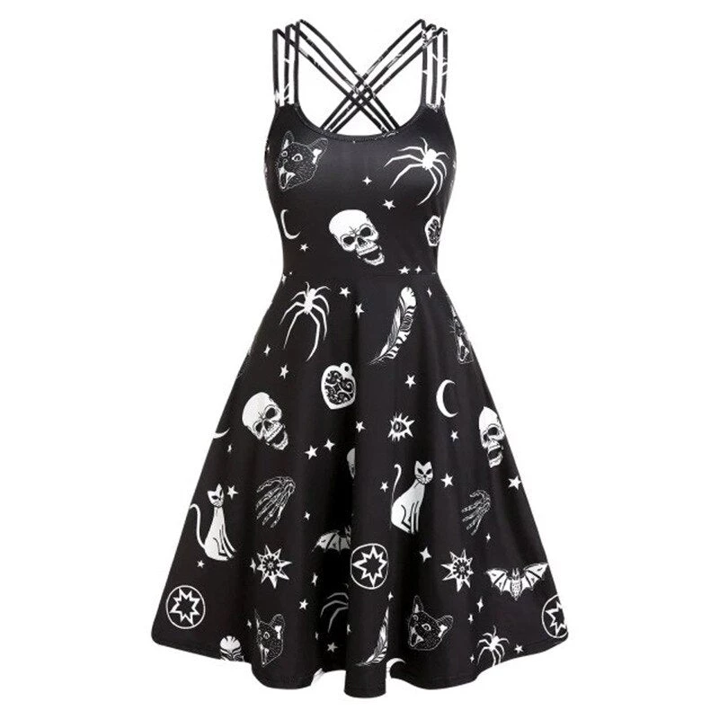 Cradle Of Goth DRESSES The Festive Spook Dress 1 Cradle Of Goth DRESSES The Festive Spook Dress