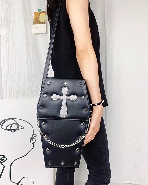 Cradle Of Goth Coffin Shoulder Bag BAGS 6 Cradle Of Goth Coffin Shoulder Bag BAGS