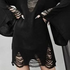 Cradle Of Goth Slashed Dress