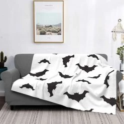 Cradle Of Goth BEDROOM Batty Throw Blanket