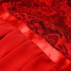 Cradle Of Goth DRESSES Red Lace Dress