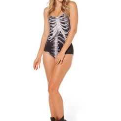 Cradle Of Goth GOTH SWIMWEAR Skeleton One-piece 20 Cradle Of Goth GOTH SWIMWEAR Skeleton One-piece