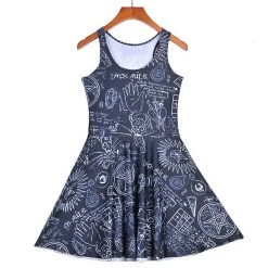 Cradle Of Goth DRESSES Black Magic Dress (Plus Sizes Available) 11 Cradle Of Goth DRESSES Black Magic Dress (Plus Sizes Available)