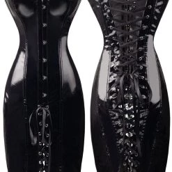 Cradle Of Goth Miss Dominatrix Leather Dress (Vegan) LINGERIE