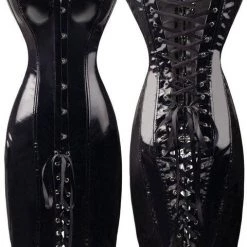 Cradle Of Goth Miss Dominatrix Leather Dress (Vegan) LINGERIE