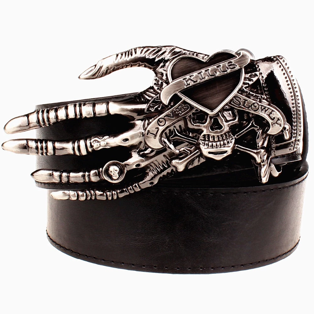 Cradle Of Goth BELTS Devil's Skull Belt 1 Cradle Of Goth BELTS Devil's Skull Belt