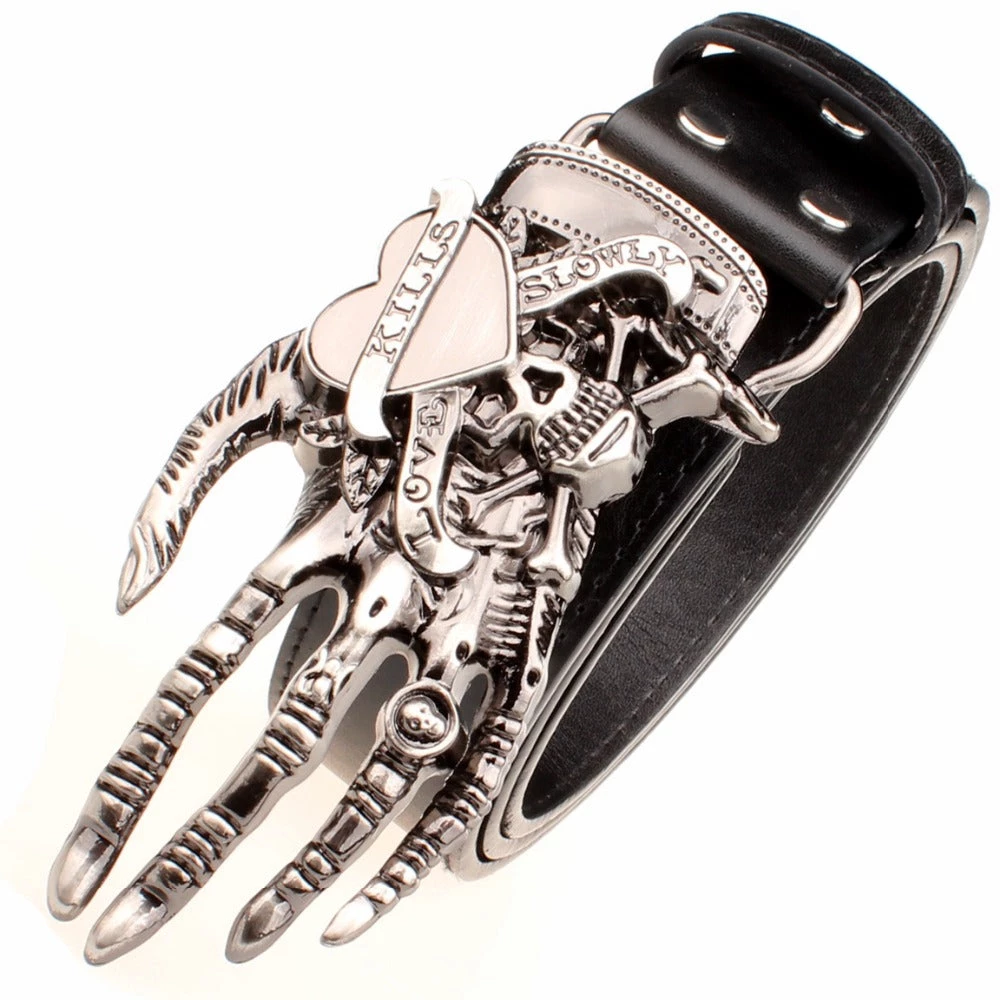 Cradle Of Goth BELTS Devil's Skull Belt 10 Cradle Of Goth BELTS Devil's Skull Belt