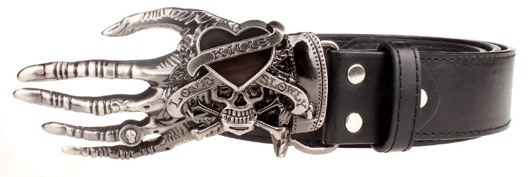 Cradle Of Goth BELTS Devil's Skull Belt 11 Cradle Of Goth BELTS Devil's Skull Belt