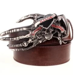 Cradle Of Goth BELTS Devil's Skull Belt 14 Cradle Of Goth BELTS Devil's Skull Belt