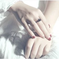 Cradle Of Goth RINGS Black Rose Ring 10 Cradle Of Goth RINGS Black Rose Ring