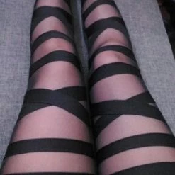 Cradle Of Goth TIGHTS & LEGGINGS Elastic Black Leggings 9 Cradle Of Goth TIGHTS & LEGGINGS Elastic Black Leggings