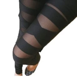 Cradle Of Goth TIGHTS & LEGGINGS Elastic Black Leggings 10 Cradle Of Goth TIGHTS & LEGGINGS Elastic Black Leggings