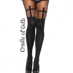 Cradle Of Goth Cross Tights