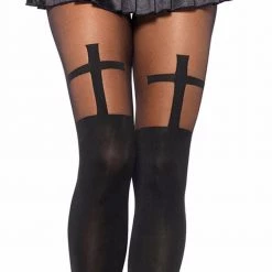 Cradle Of Goth Cross Tights
