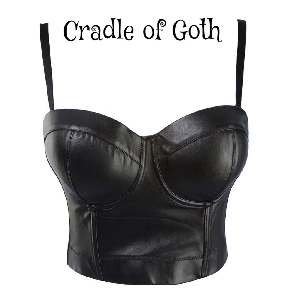 Cradle Of Goth CAGE BRAS & HARNESSES Devil Woman Bralette (Vegan) 1 Cradle Of Goth CAGE BRAS & HARNESSES Devil Woman Bralette (Vegan)