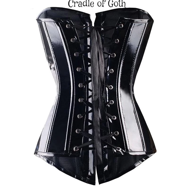 Cradle Of Goth Smooth Seductress Corset (Vegan) LINGERIE 3 Cradle Of Goth Smooth Seductress Corset (Vegan) LINGERIE