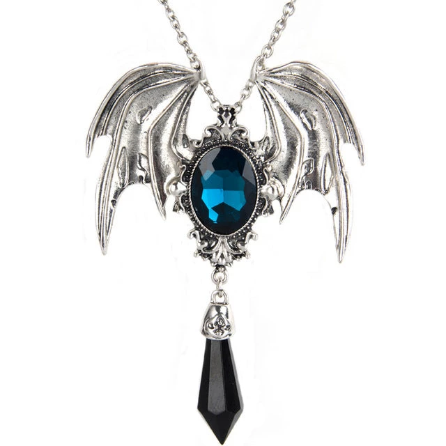 Cradle Of Goth Dark Energy Angel Necklace (Handmade) NECKLACES 2 Cradle Of Goth Dark Energy Angel Necklace (Handmade) NECKLACES