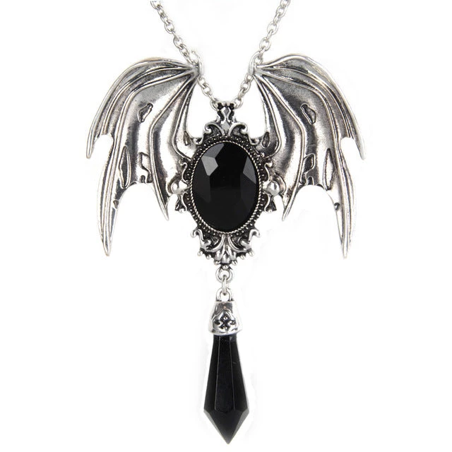 Cradle Of Goth Dark Energy Angel Necklace (Handmade) NECKLACES 4 Cradle Of Goth Dark Energy Angel Necklace (Handmade) NECKLACES
