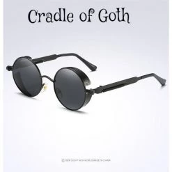 Cradle Of Goth Black Polarized Sunglasses