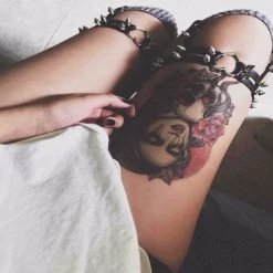 Cradle Of Goth Spiked Heart Or Ring Garter GARTERS